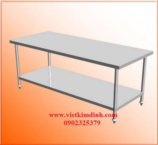 Bàn inox có 1 kệ dưới